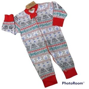 Star Wars winter print pajamas 12 month New Darth Vader Yoda R2D2 footless